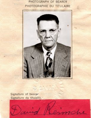 Click to view full size image
==============
David G. Reimche
This was Donated by Cheryl Webber/The Terry Girls Genealogy.
This passport photo states: "David Reimche."
David G. Reimche
This was Donated by Cheryl Webber/The Terry Girls Genealogy.
This passport photo states: "David Reimche."