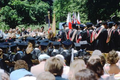 Carol's Graduation

This 35MM Slide States: "Carol's MBA graduation, F. D. U., Florham Park, New Jersey, June 1976".

