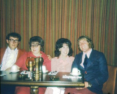 Skip, Sharon, Louis & Sue

This 35MM Slide States: "Skip & Sharon, Louis & Sue, 1972"

NOTE: This is believed to be Gilbert Leo “Skip” Noel his wife Sharon Elwood his brother Leonard Noel and his wife Susan last name unknown.
