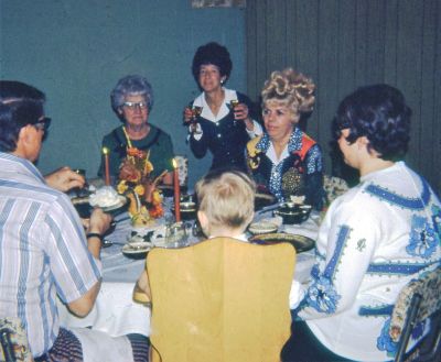 The Noel Family/Florence Colvin Noel

This 35MM Slide States: "Thanksgiving, 1971"

It is believed that Florence Colvin Noel is holding the glass.

