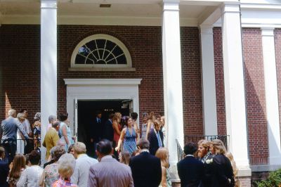 Click to view full size image
==============
Robin Tucker Muth & Bill Muth Wedding
THIS HAS BEEN RETURNED TO FAMILY
This 35MM Slide States: "Morris Plains Presbyterian Church, Robin Tucker's Wedding, August, 1973."
Robin Tucker Muth & Bill Muth Wedding
THIS HAS BEEN RETURNED TO FAMILY
This 35MM Slide States: "Morris Plains Presbyterian Church, Robin Tucker's Wedding, August, 1973."