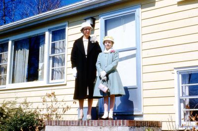 Gladys & Dana Rinehart

THIS HAS BEEN RETURNED TO FAMILY

This 35MM Slide States: "Gladys & Dana, Easter, 1961, Morris Plains, New Jersey"
