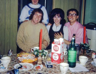 Skip Noel & wife, Sharon/Leo Noel & Susan

This 35MM Slide States: "Christmas, 1971."

This is believed to be Skip Noel and wife Sharon and Leo Noel and Susan
